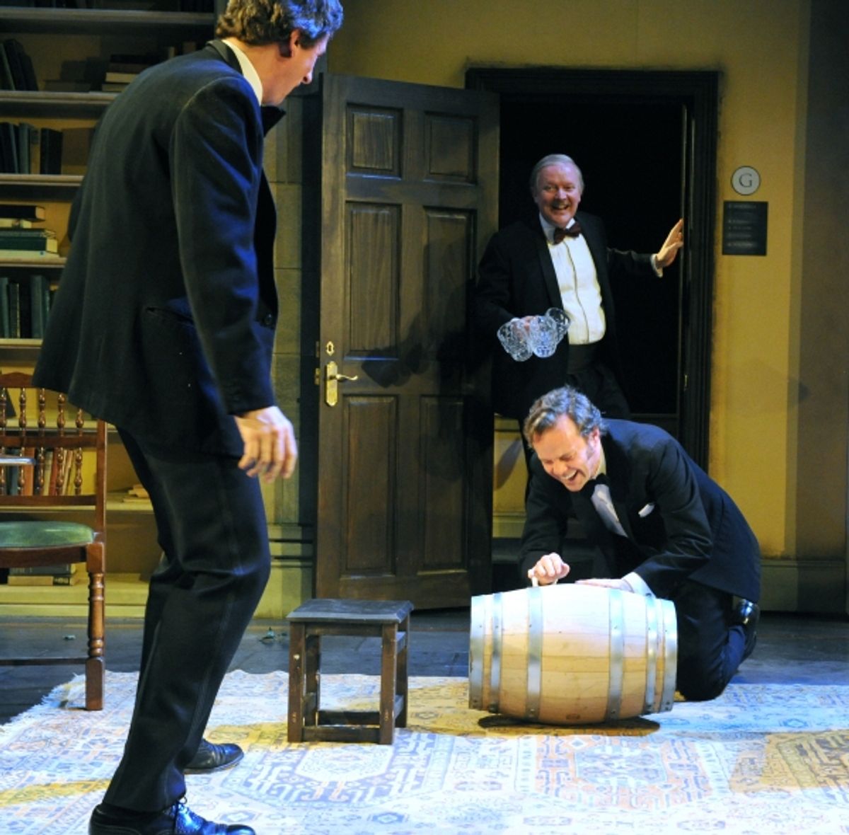 Nicholas Rowe (Buckle), Simon Coates (Tate), and Jamie Glover (Headingly) at 